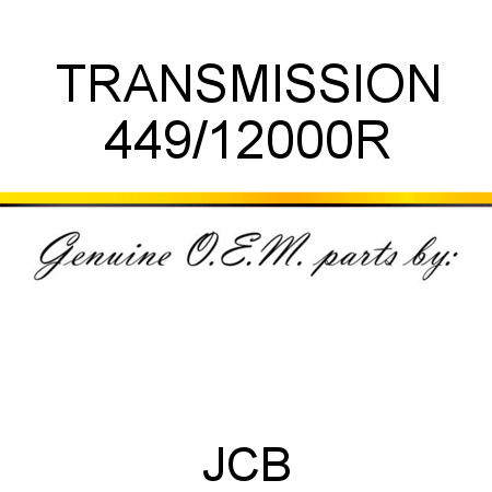 TRANSMISSION 449/12000R