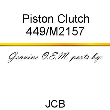 Piston, Clutch 449/M2157