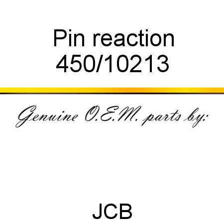 Pin, reaction 450/10213