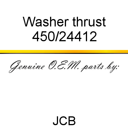 Washer, thrust 450/24412