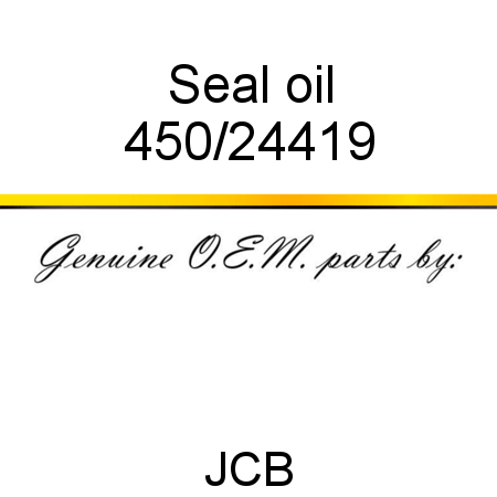 Seal, oil 450/24419