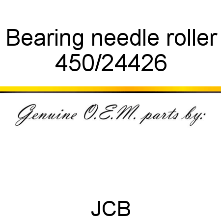 Bearing, needle roller 450/24426