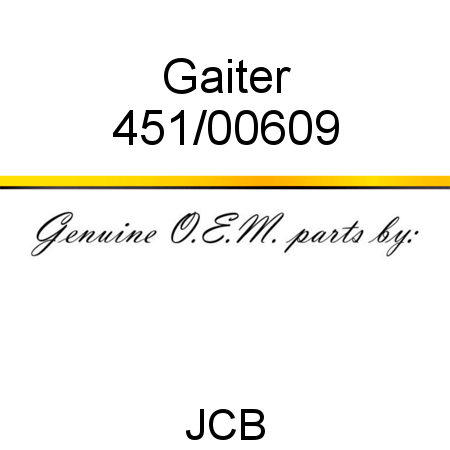 Gaiter 451/00609