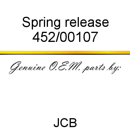 Spring, release 452/00107