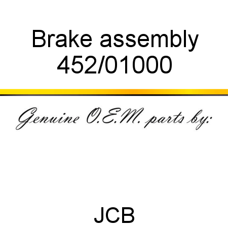 Brake, assembly 452/01000