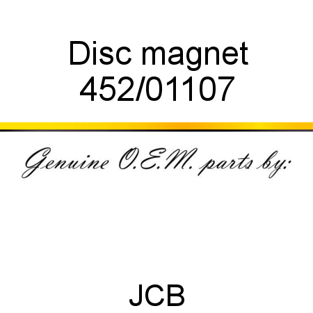 Disc, magnet 452/01107