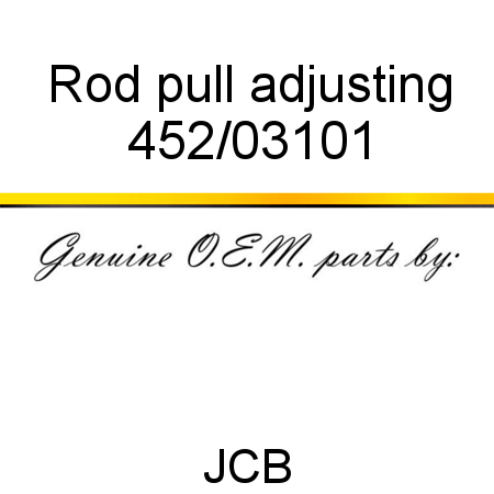 Rod, pull, adjusting 452/03101