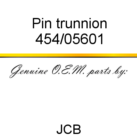 Pin, trunnion 454/05601