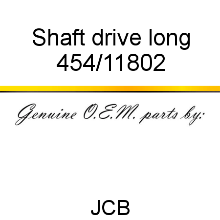 Shaft, drive long 454/11802