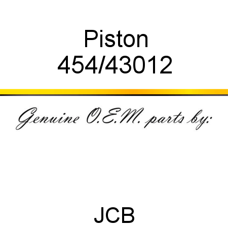 Piston 454/43012