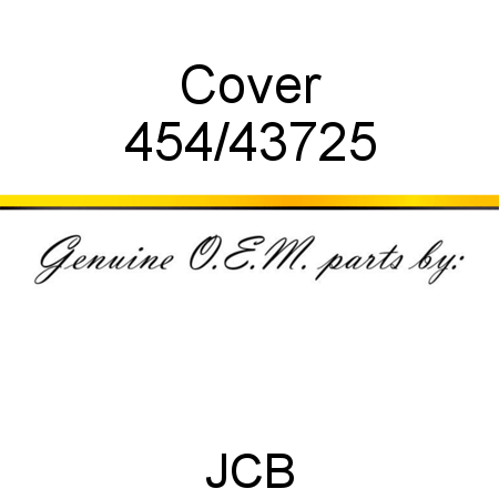 Cover 454/43725