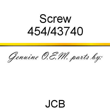 Screw 454/43740