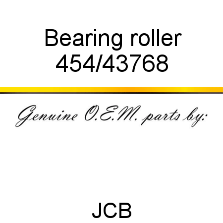Bearing, roller 454/43768