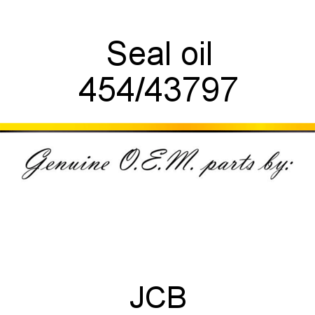 Seal, oil 454/43797