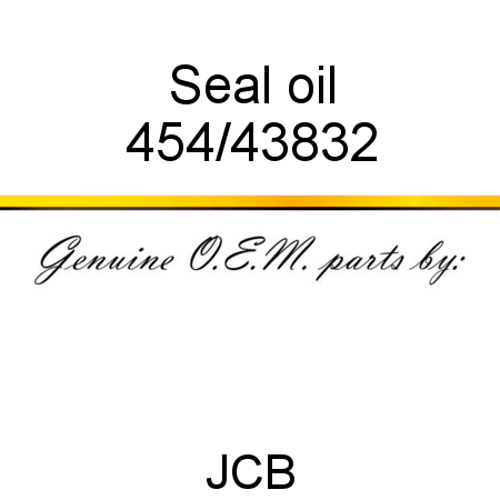 Seal, oil 454/43832