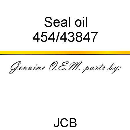 Seal, oil 454/43847