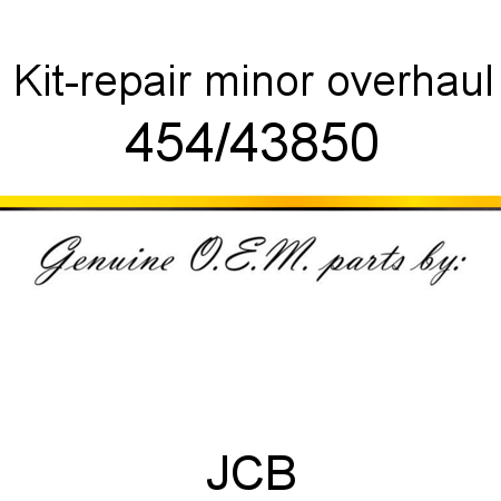 Kit-repair, minor overhaul 454/43850