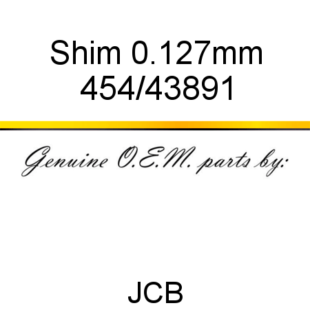 Shim, 0.127mm 454/43891