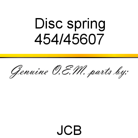 Disc, spring 454/45607