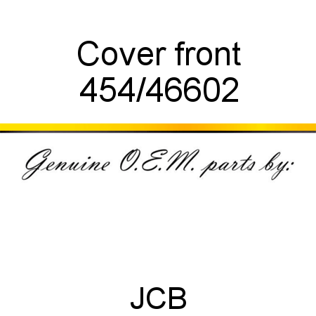 Cover, front 454/46602