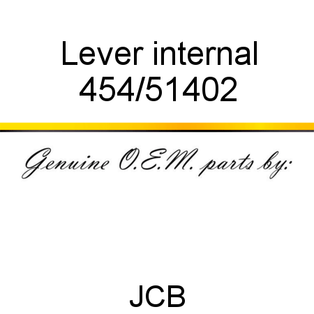 Lever, internal 454/51402