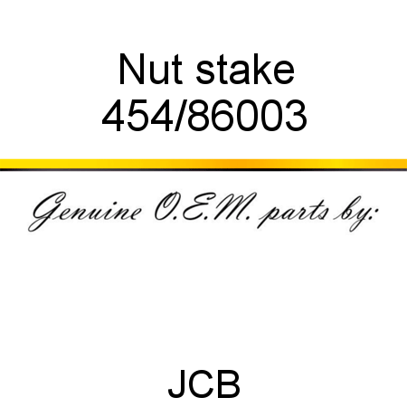 Nut, stake 454/86003