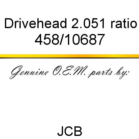 Drivehead, 2.051 ratio 458/10687