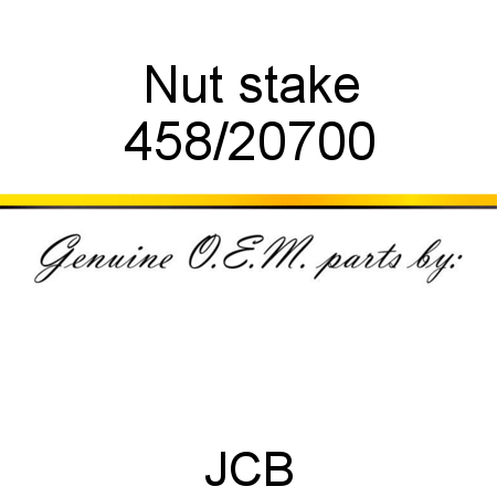 Nut, stake 458/20700