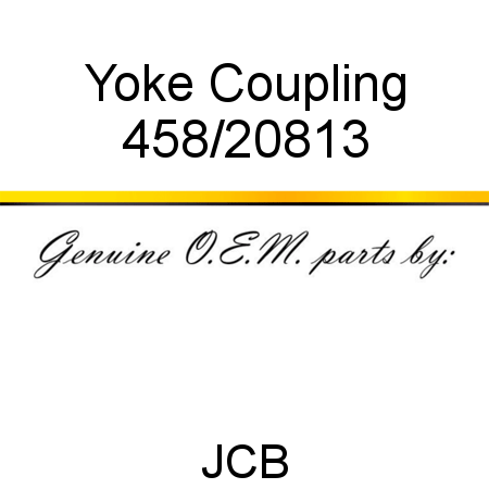 Yoke, Coupling 458/20813