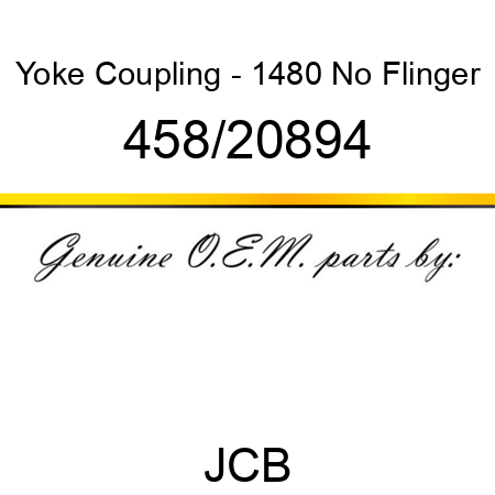 Yoke, Coupling - 1480, No Flinger 458/20894