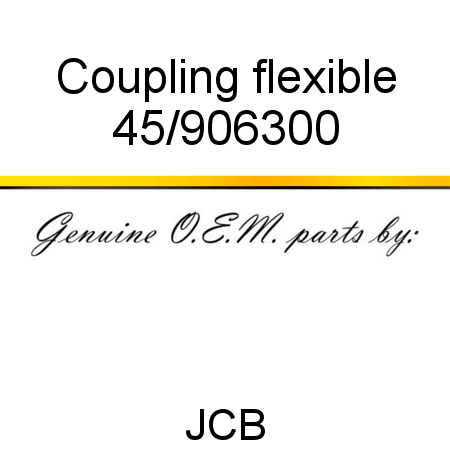 Coupling, flexible 45/906300