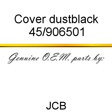 Cover, dust,black 45/906501