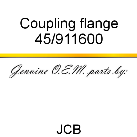 Coupling, flange 45/911600