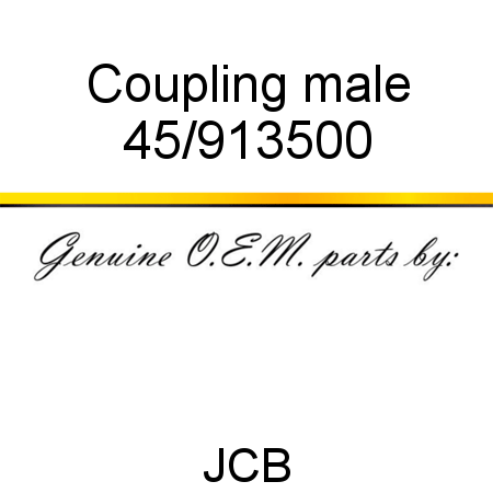Coupling, male 45/913500