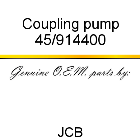 Coupling, pump 45/914400