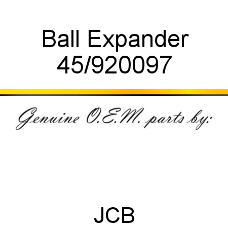 Ball, Expander 45/920097