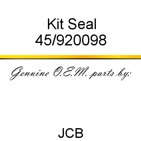 Kit, Seal 45/920098