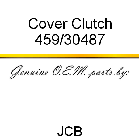 Cover, Clutch 459/30487
