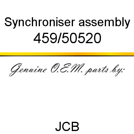 Synchroniser, assembly 459/50520
