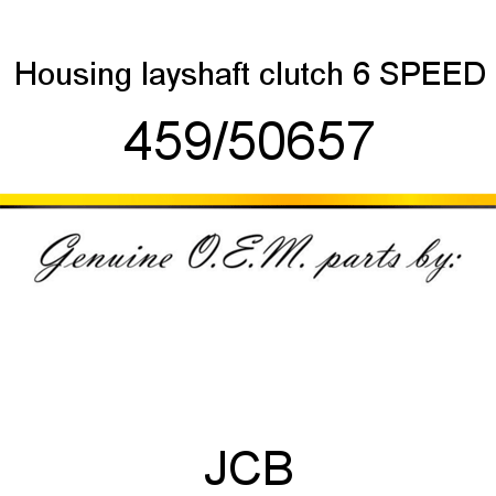 Housing, layshaft clutch, 6 SPEED 459/50657