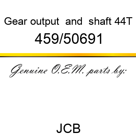 Gear, output & shaft, 44T 459/50691