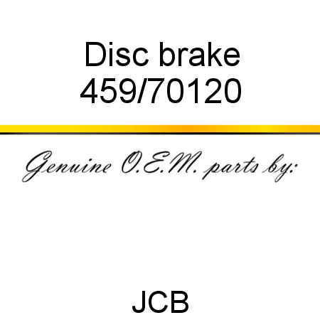 Disc, brake 459/70120
