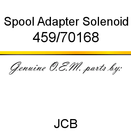 Spool, Adapter Solenoid 459/70168
