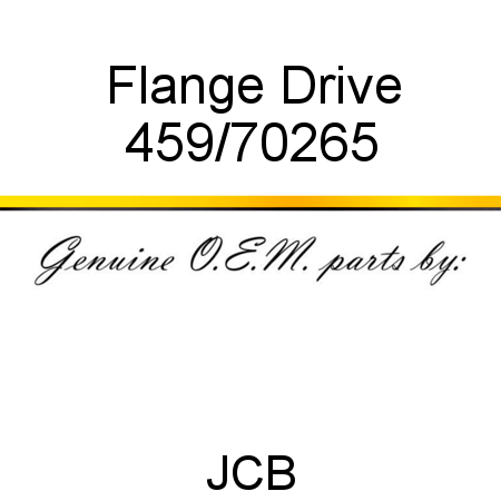 Flange, Drive 459/70265