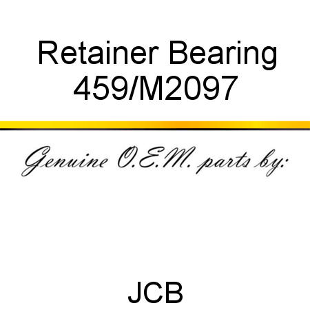 Retainer, Bearing 459/M2097