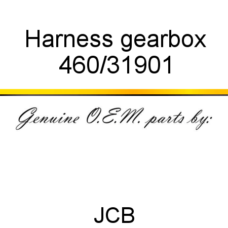Harness, gearbox 460/31901