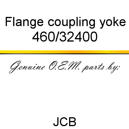 Flange, coupling yoke 460/32400