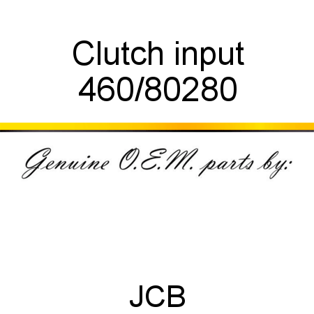 Clutch, input 460/80280