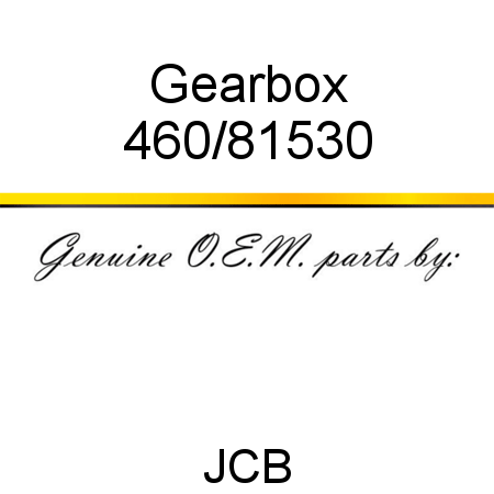 Gearbox 460/81530
