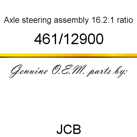 Axle, steering assembly, 16.2:1 ratio 461/12900